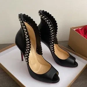 新品✨ルブタンROUCOULOUCOU 100 NAPPA SHINY　37.5 Christian Louboutin ROUCOULOUCOU 100 NAPPA SHINY Heel EU
